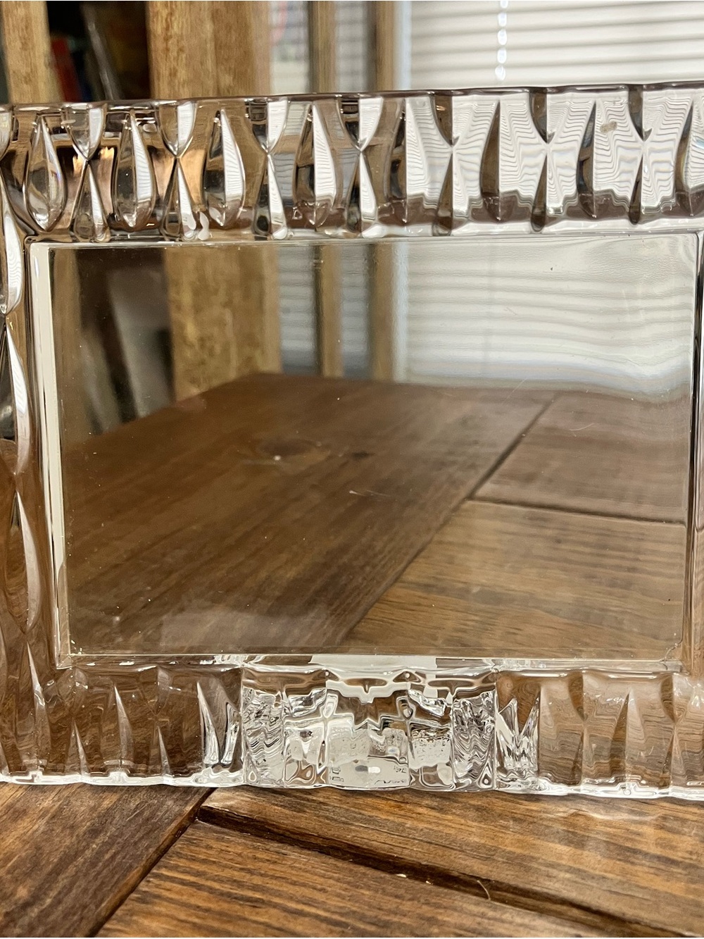 Marquis by Waterford Crystal Clear Glass “Rainfall” Landscape Picture Frame